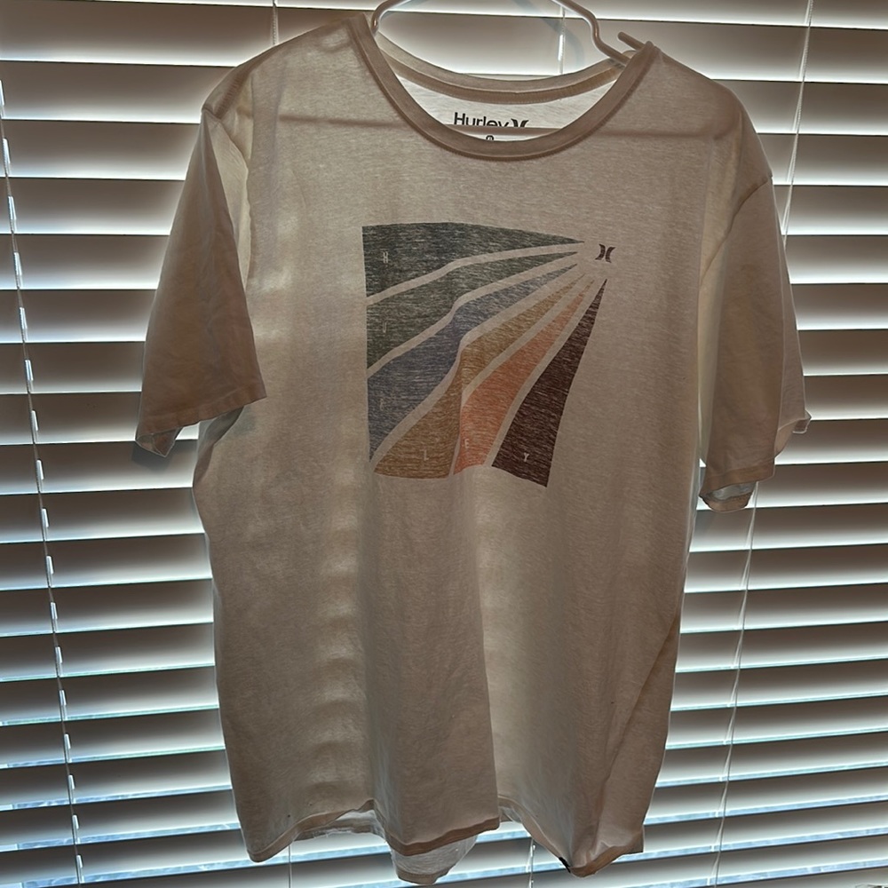 Mens White Hurley Tee Shirt